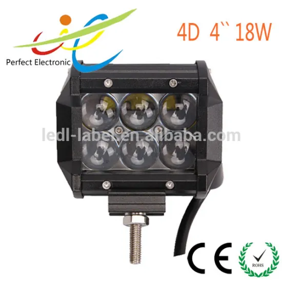 3 Inch Double Row Off Road LED Light Bar 18w 4D reflector lens lamp