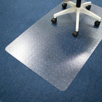Clear Computer Desk Chair Mat for Low Pile Carpeted Floors - PC Floor Protector Mat for Office