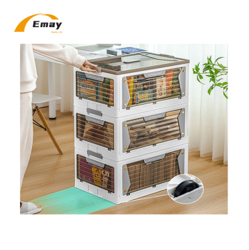 Five-Sided Magnetic Door Foldable Storage Box for Large Space Organization