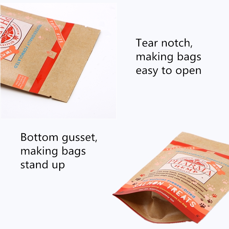 kraft paper stand up bag