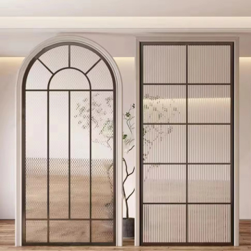 High-End Custom Aluminum Arched French Glass Doors with Heat Insulation