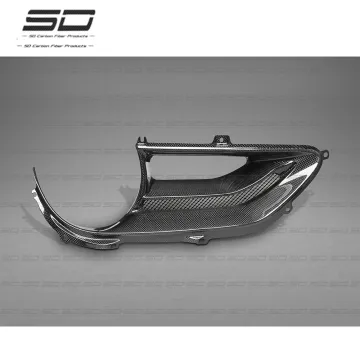 Dry Carbon Fiber Body Kit C Style - Rear Light Cover & Gas Tank Cover for Ferrari 488 GTB