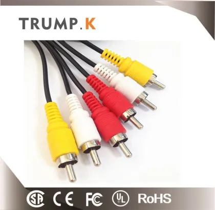 Cheap price on sell 3 RCA Phonograph AV To Male Audio Video Cable