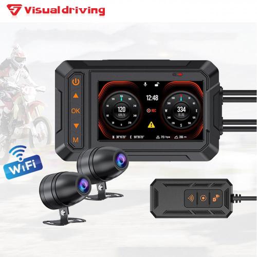 Dual motorcycle dash cam