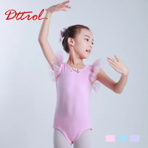 Dttrol Flutter Sleeve Children Girls Gymnastics Ballet Leotards Dance dttrol-flutter-sleeve-children-girls-gymnastics-ballet-leotards-dance