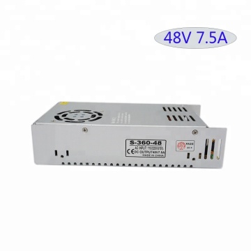 48V 7.5A 360W LED Switching Power Supply Driver SMPS for LED Strips S-360-48