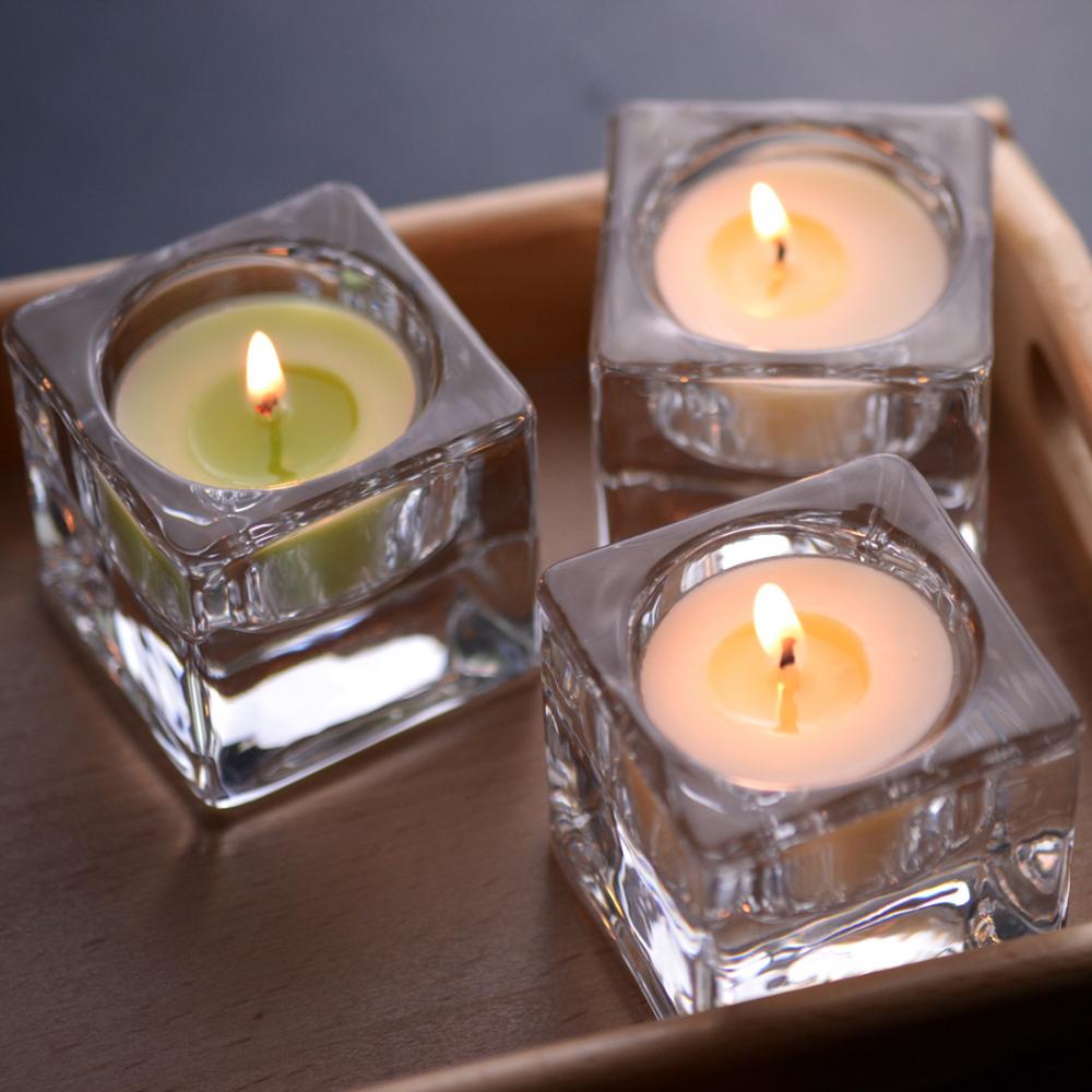 Small Glass Tealight Candle Holders