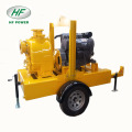 Trailer gắn thùng rác tự mồi bộ máy bơm nước diesel