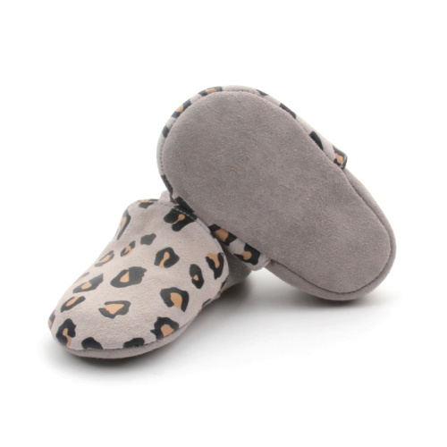 Zapatos de cuero para bebés Fashion Baby Lepord Spot