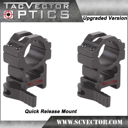 Vector Optics Tactical 25.4mm 1" High QD AR 15 AR-15 Quick Release Scope Mount Picatinny for Pistol Flashlight Rifle Scope                        
                                                Quality Choice