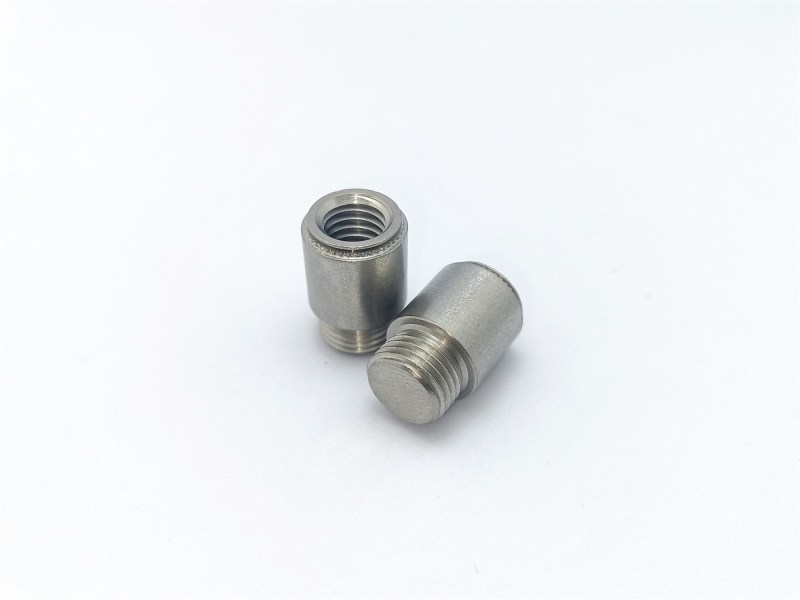 M10*1.0 Stainless Steel  Round  Threaded Knurled internal and external thread nuts