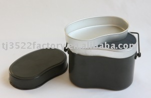 Military aluminum waist style canteen