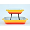 Factory Direct Square Bread Ceramic Cake Baking Tray