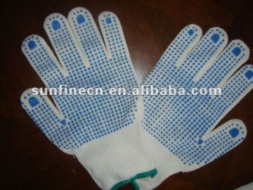 Pointed bead knitted glove dotted cotton gloves cheap gloves