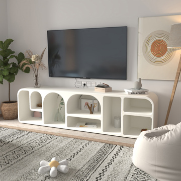 Nordic Simple Modern White Storage TV Stand
