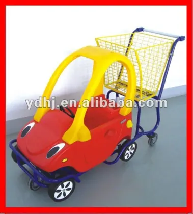 Good Quality Supermarket Shopping Trolley With Child Seats YD-J047