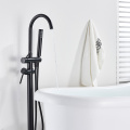 Black / Chrome / Golden / Floor Standing Bathtub Dragon Freestanding Bathtub Faucet With Hand Shower Floor Bathtub Tap Hot Cold