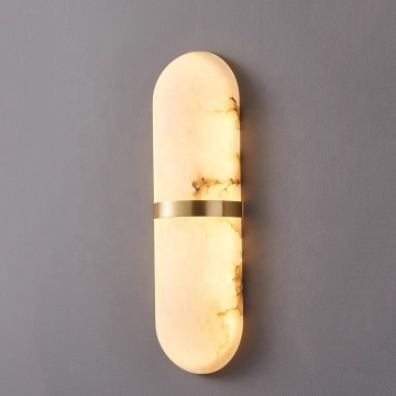 Modern Alabaster Wall Lamp for Bedroom, Living Room, Hotel, Dining Area & Luxury Villa