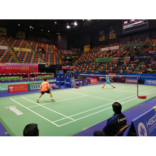 Lantai PVC berkualiti tinggi untuk gelanggang badminton dalaman