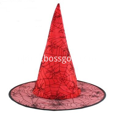 Red grenadine witch hat