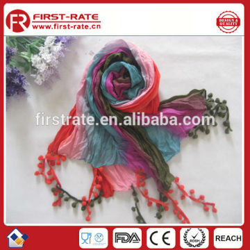 Spring and antumn fashion spots polyester scarf shawl
