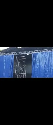 Automatic door curtains