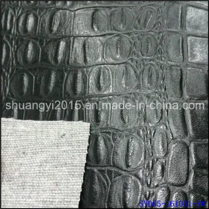 PU Leather Emboss Leather for Men′s Jacket PU Garments Material