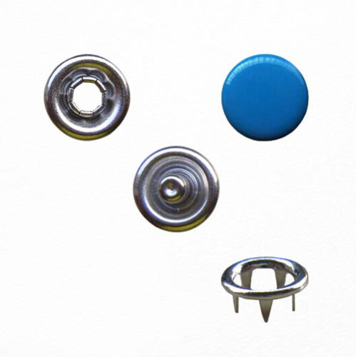 Prong Snap Button med Royal Blue Cap