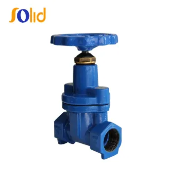 Ductile Iron Screwed Ends Resilient Gate Valve, Straight F/F