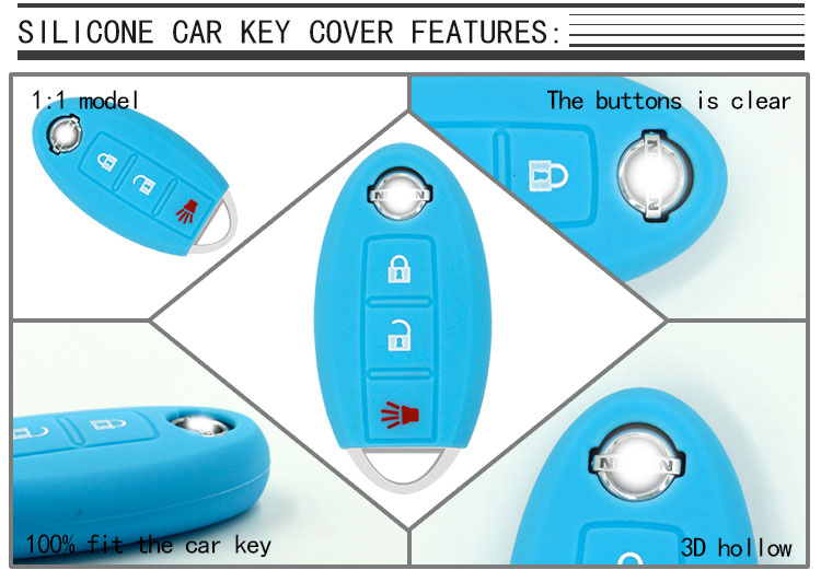 Nissan silicone car key fob case