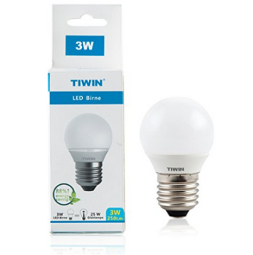 TUV GS APPROVED POPULAR SMALL 3W E27 LED Bulb 25W Incandescent Bulb Equivalent, 2700K, Warm White, Golf Ball Bulbs