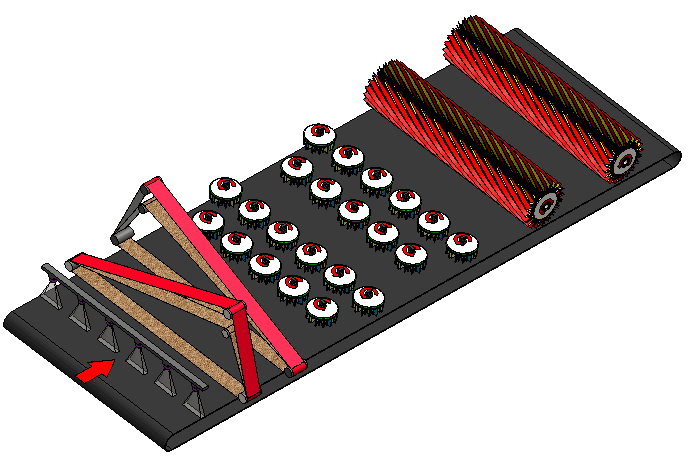 Solid wood window sanding machine