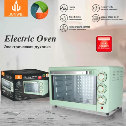 Stainless Steel Electric Oven for Home Use: Perfect for Baking Bacon, Pastries, Cakes, and Bread