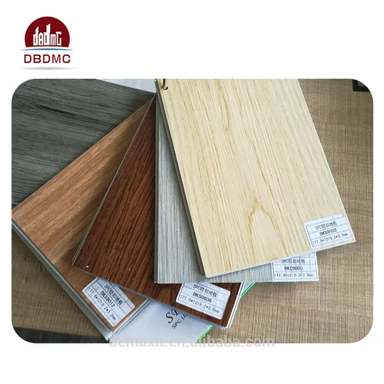 Light yellow color nice natural oak wood design pvc fireproof flooring planks