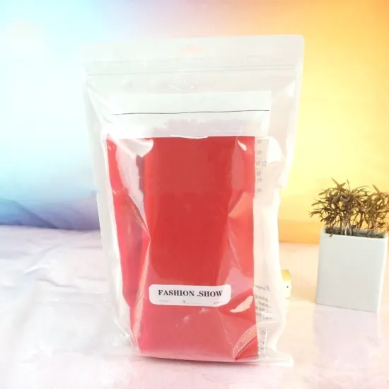 customized logo garment flexible plastic packaging bag