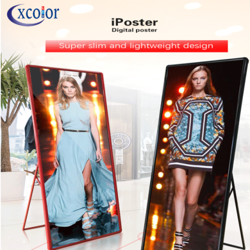 Indoor Advertising P2.5 Poster Stand LED Video Display