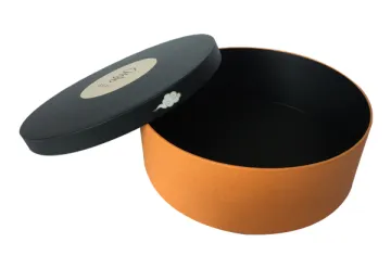 Gold foil Paper Tube Round Flower Box