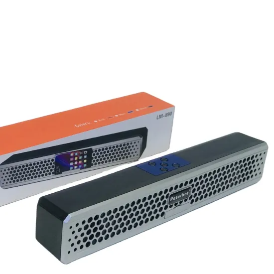 Long Bar Sound Bar with Subwoofer for Home Theater, HIFI Wireless Bluetooth Speakers