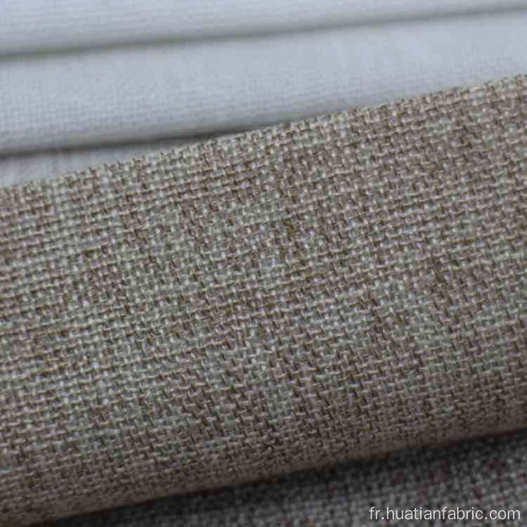Tissu touché doux teint de style en lin de coton