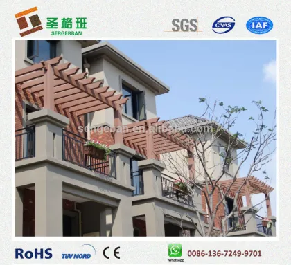 decorative wpc pavilion/garden pavilion/garden pillars