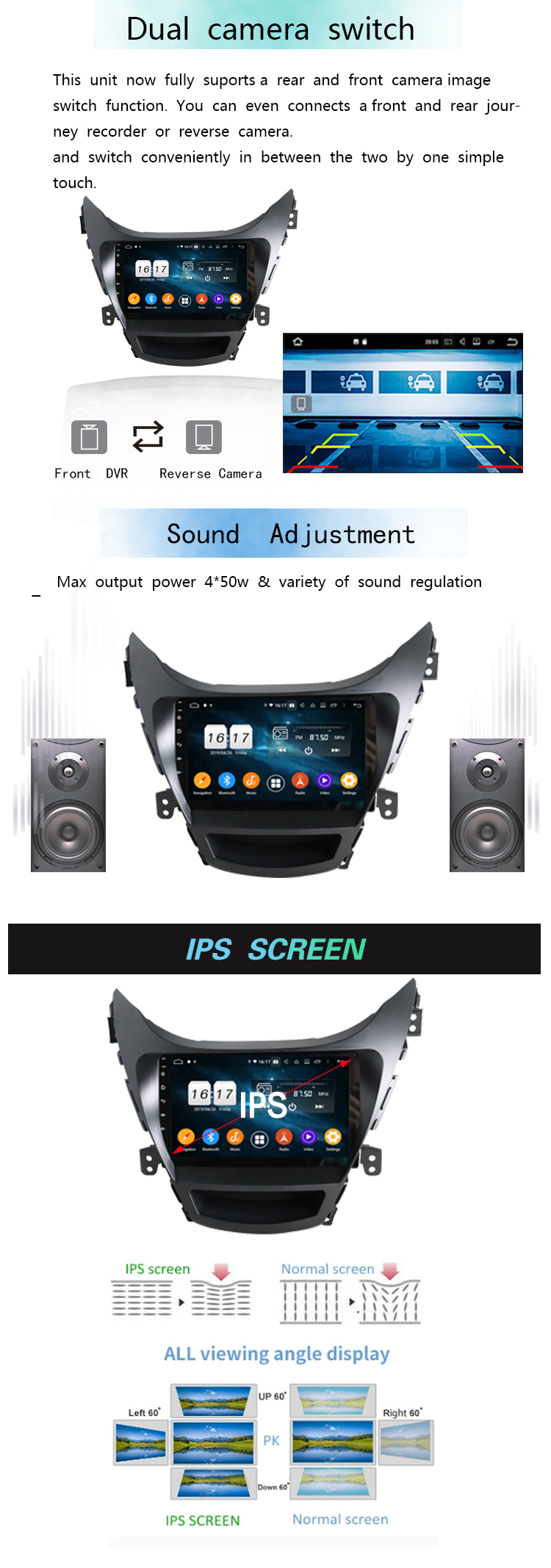 android car system for Hyundai Elantra 2012