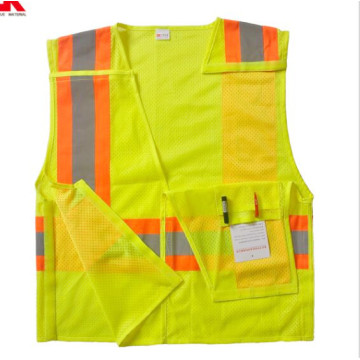 yellow mesh warning clothing