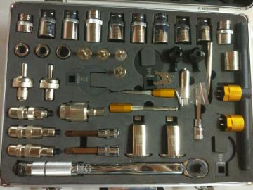 High technology injector dismantling tools bosch/common rail injector disassembly stand/auto fuel injector rebuild kit 38sets