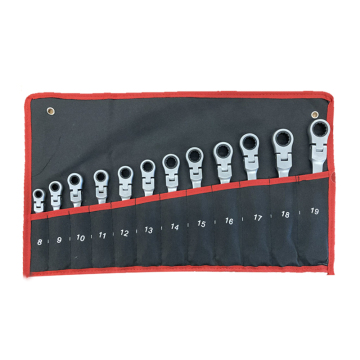 Professional Ratcheting Wrench Set: 8-19mm Open End, Flexible Ratchets, and Torque Spanners for Repair and Hand Tool Applications