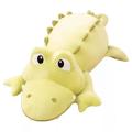 Alligator verde claro almohada de felpa para niños