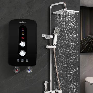 5500W Tekanan Dinding Pump Mini Tankless Electric Hot Water Pemanas untuk mandi hujan