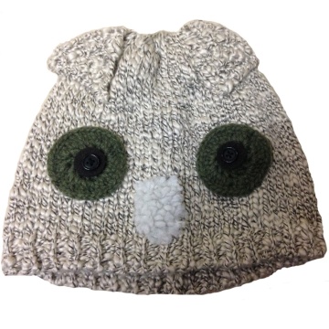 3D Animal Owl Shape Thermal Winter Warm Cable Knit Beanie Hat