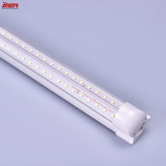AIER ETL DLC 8FT 100W T8 Integrated V-shaped LED Tube Light - OEM ODM Indoor Aluminum PC Lighting