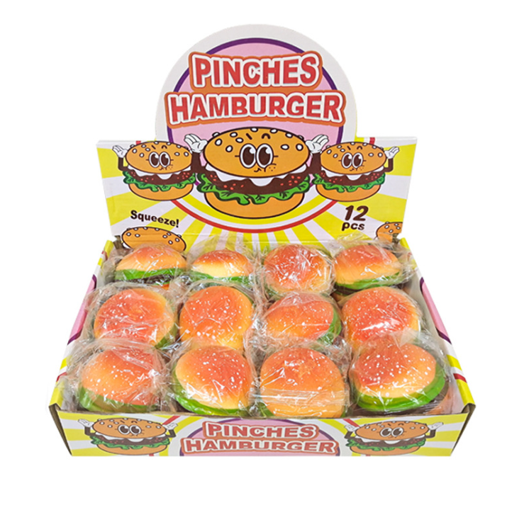 بلاستيك TPR Material Squeeze Toyes Hamburger