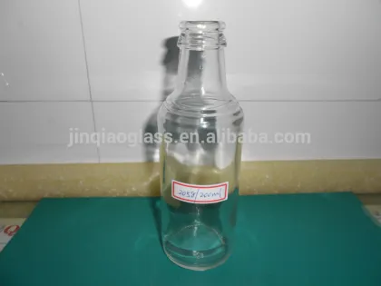 2014 clear glass bottle for soy sauce and vinegar